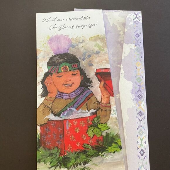 St Labre Indian School Native Americans Children Christmas Quotes Greetings Card - Picture 1 of 9